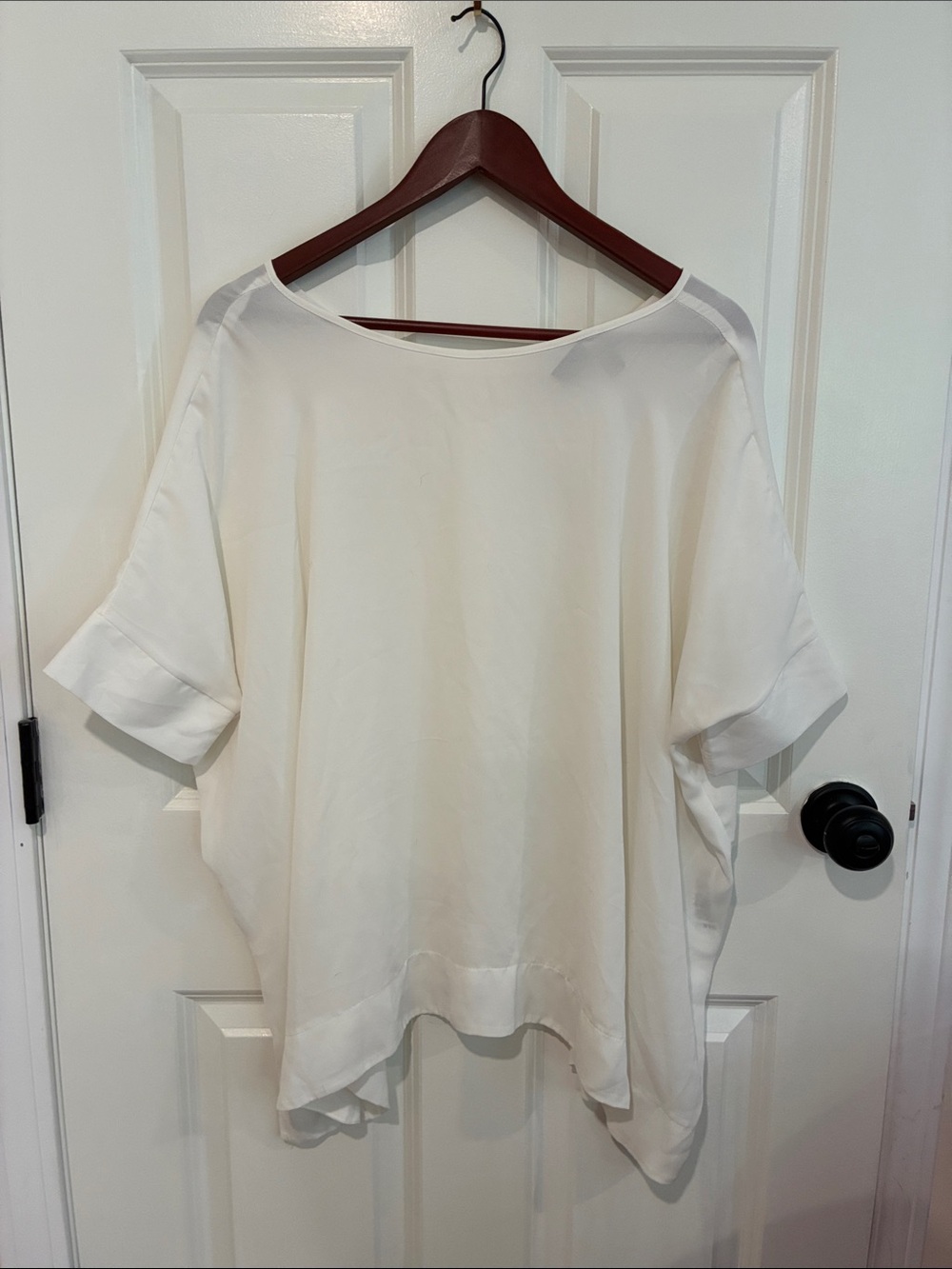 ASOS Cream Relaxed Short Sleeve Tunic